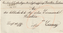 AS39  --  LEOBEN   Nach  EISENERZ  --   PREFILATELIC FOLDED LETTER  -  FALTBRIEF  --  1846 - ...-1850 Prefilatelía