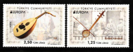 (4103-04) TURKEY EUROPA CEPT 2014 (NATIONAL MUSIC INSTRUMENTS) SET MNH** - Unused Stamps