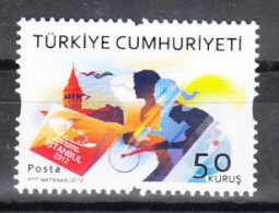 (3926) TURKEY ISTANBUL 2012 EUROPEAN CAPITAL OF SPORTS BIKE MNH** - VTT