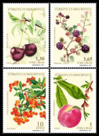 (3911-14) TURKEY FRUITS STAMPS SET MNH** - Nuevos