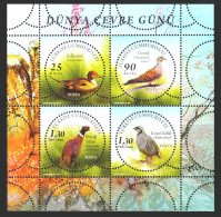 (3891-94) TURKEY BIRDS SOUVENIR SHEET MNH** - Ongebruikt