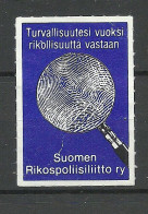 FINLAND 1980 Kriminalpolizei Criminal Police Polizei Vignette (*) - Polizei - Gendarmerie