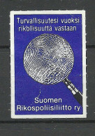 FINLAND 1980 Kriminalpolizei Criminal Police Polizei Vignette (*) - Police - Gendarmerie