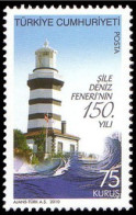 (3821) TURKEY 150th ANNIVERSARY OF SILE LIGHTHOUSE MNH** - Neufs