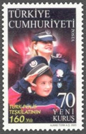 (3435) TURKEY 160th ANNIVERSARY OF THE POLICE ORGANIZATION MNH** - Polizei - Gendarmerie