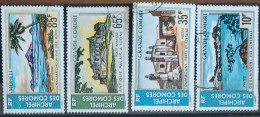 Comores  1971-73,  YT N°80, 82, A34-35  O,  Cote YT 7,6€ - Usados