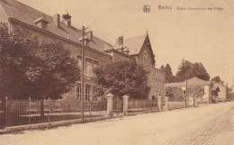 BERTRIX Ecole Communale Des Filles  Carte Postée Années '30 Vers Falisolle - Bertrix