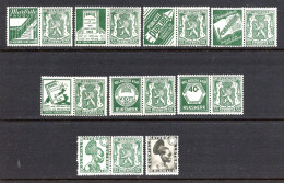 Belgique 1936 8 Timbres* N°425 Avec Publicités Différentes  2,50 € - Ungebraucht