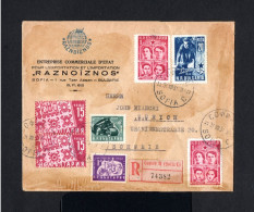 17596-BULGARIA-REGISTERED COVER SOFIA To ZURICH (switzerland) 1951.ENVELOPPE RECOMMANDE Bulgarie. - Lettres & Documents