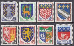 FRANCE - 1962/1965 - Serie Completa Formata Da 8 Valori Nuovi MNH: Yvert 1351A-1354B. - 1941-66 Wappen