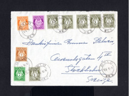 S1371-NORWAY-OLD COVER OSLO To STOCKHOLM (sweden).1948.WWII.ENVELOPPE NORVEGE.Norge - Covers & Documents