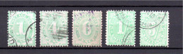 Australia 1906 Old Postage-due Stamps (Michel 16, 19, 20/1 And 23) Nice Used - Impuestos