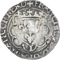 France, François Ier, Douzain à La Croisette, Limoges, TB, Billon, Gadoury:254 - 1515-1547 Frans I