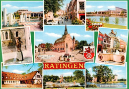 73943914 Ratingen Theater Stadtzentrum Stadthalle Brunnen Buergerhaus Markt Wass - Ratingen