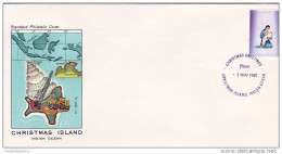 Christmas Island 1980 Christmas Greetings Souvenir Cover - Christmas Island