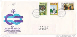 New Zealand 1984 14th Asia Pacific Scout Conference Souvenir Cover - Usados