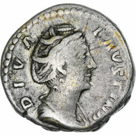 Diva Faustina I, Denier, 141, Rome, Argent, TB+, RIC:378a - Les Antonins (96 à 192)