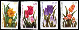 (3144-47) Tulips Tulipa Saxalitis Tulipa Sylvestris Tulipa Armena Set MNH** - Ungebraucht