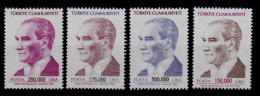 (3155-58) TURKEY REGULAR ISSUE STAMPS WITH THE PORTRAIT OF ATATURK MNH** - Nuevos