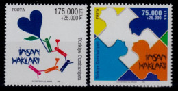 (3165-66) TURKEY HUMAN RIGHTS MNH** - Unused Stamps