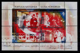 (3185-88 Bl42) TURKEY NATIONAL CONGRESS DURING THE WAR OF INDEPENDENCE SOUVENIR SHEET MNH** - Ongebruikt