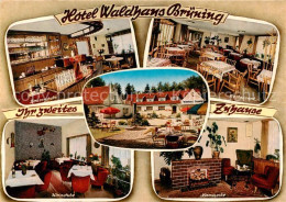 73866592 Bruning Hotel Waldhaus Bauernstube Restaurant Weinstube Kaminecke - Autres & Non Classés