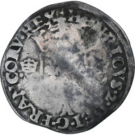 France, Henri II, Douzain Aux Croissants, 1550, Paris, TB+, Billon, Gadoury:357 - 1547-1559 Hendrik II