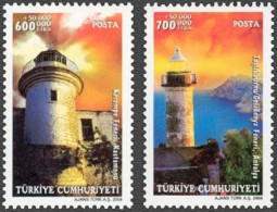 (3370-71) TURKEY LIGHTHOUSES STAMPS SET MNH** - Neufs