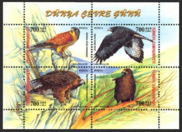 (3378-81) TURKEY WORLD ENVIRONMENT DAY BIRDS SHEET MNH** HAWK - Ungebraucht