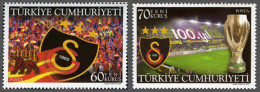 (3477-78) TURKEY 100th ANNIVERSARY OF THE GALATASARAY SPORT CLUB MNH** - Ongebruikt