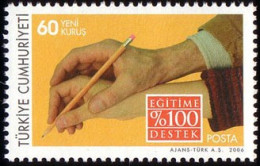 (3503) TURKEY 100% SUPPORT FOR EDUCATION MNH** - Ungebraucht