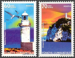 (3431-32) TURKEY LIGHTHOUSES STAMPS SET MNH** - Neufs