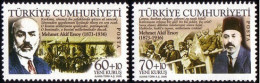 (3553-54) TURKEY THE 70th ANNIVERSARY OF MEHMET AKIF ERSOY IS DEATH MNH** - Nuovi