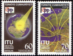 (3555-56) TURKEY INTERNATIONAL TELECOMMUNICATION UNION ( ITU ) MNH** - Ongebruikt