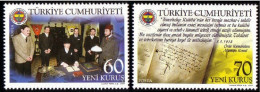 (3570-71) TURKEY 100th ANNIVERSARY OF FENERBAHCE SPORT CLUB MNH** - Unused Stamps