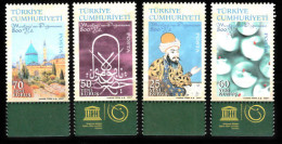 (3584-87) 800th ANNIVERSARY OF MEVLANA IS BIRTH STAMPS SET MNH** - Nuevos