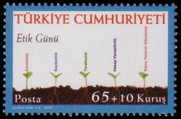 (3740) TURKEY THE DAY OF ETHICS MNH ** - Nuevos