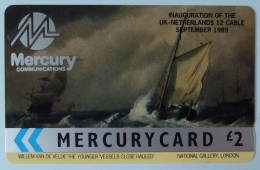 UK - Great Britain - Mercury - MER032 - 17MERE - Inverted Controls - Cable - Vessels Close Hauled - Mint - [ 4] Mercury Communications & Paytelco