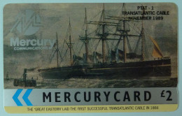 UK - Great Britain - Mercury - MER035 - 17MERE - Transatlantic Cable - Great Eastern - 1964ex - Mint - Mercury Communications & Paytelco