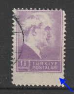 (1137) 1942 İSMET İNÖNÜ ERROR USED - Oblitérés