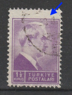 (1137) 1942 İSMET İNÖNÜ ERROR USED - Gebraucht