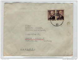 LETTERA ANNI '50 DA TURCHIA A GERMANIA (BERLINO) - LETTER (OF '50s) FROM TURKEY TO GERMANY-BERLIN - FDC