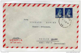 LETTERA ANNI '50 DA TURCHIA A GERMANIA (BERLINO) - LETTER (OF '50s) FROM TURKEY TO GERMANY-BERLIN - FDC