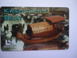 THAILAND CARDS LENSO  USED MARKET BOATS  147/300 - Bateaux