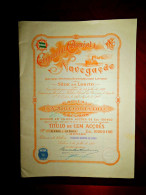 COMPANHIA COLONIAL  DE NAVEGAÇAO SA ,Lobito (Portuguese Angola)    1922 share Certificate - Navy