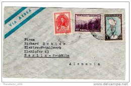 Lettera Busta Argentina-Argentinien Letter- Cover - Briefe- Posta Aerea Anni '50 (of '50s)-Air Mail-to Germany-Berlin - Posta Aerea