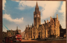 CPSM, Angleterre, England, MANCHESTER  Albert Square, écrite En 1984, éd A.Salmon - Manchester