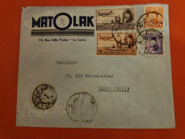 Egypte - Enveloppe Commerciale Du Caire Pour Paris - D 106 - Cartas & Documentos