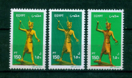 EGYPT / 2002 / KING TUTANKHAMUN HOLDING SPEAR  / COLOR VARIETY / EGYPTOLOGY / ARCHEOLOGY / EGYPT ANTIQUITY / MNH / VF - Nuovi