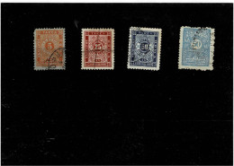 BULGARIA,4 Pezzi Usati,1 Annullo A Penna,in Genere Qualita Splendida - Postage Due